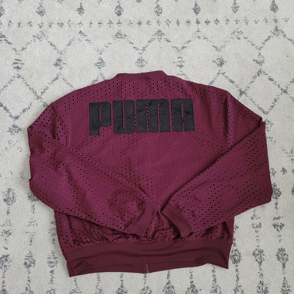 Puma Ladies Mesh Bomber Jacket